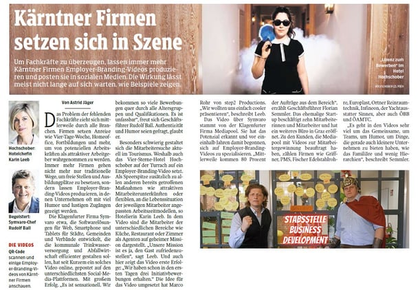 Bericht Kleine Zeitung Bericht Kleine Zeitung